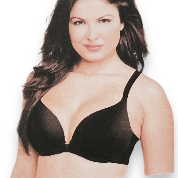 NEW Bobbie Brooks - Black Moulded Racerback Bra Front Closure Women’s 44C OR 42D - Picture 7 of 7